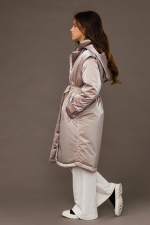 Пальто для девочки GnK С-763 превью фото